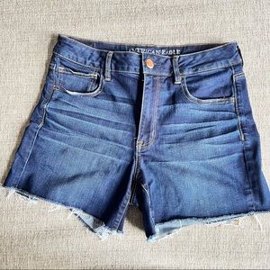 American Eagle Hi-Rise Shortie Dark Denim Size 12